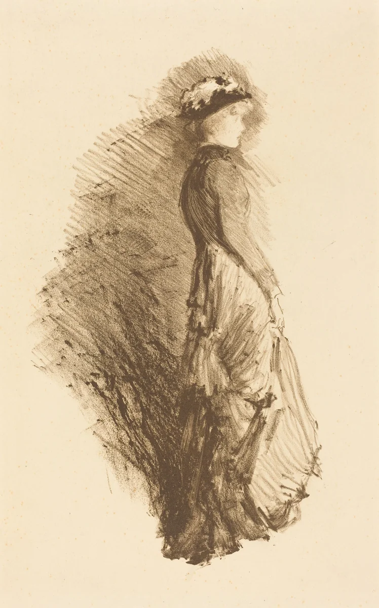 Study by James McNeill Whistler, print, 1878