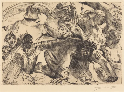 Christ Bearing the Cross (Kreuztragung) by Lovis Corinth, print, 1916