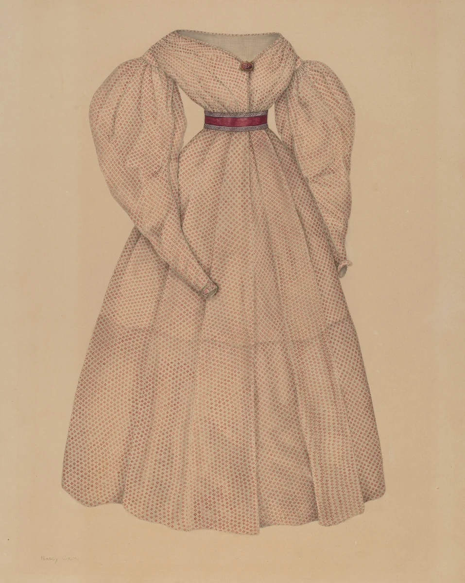 Dress by Nancy Crimi, index of american design, 1938