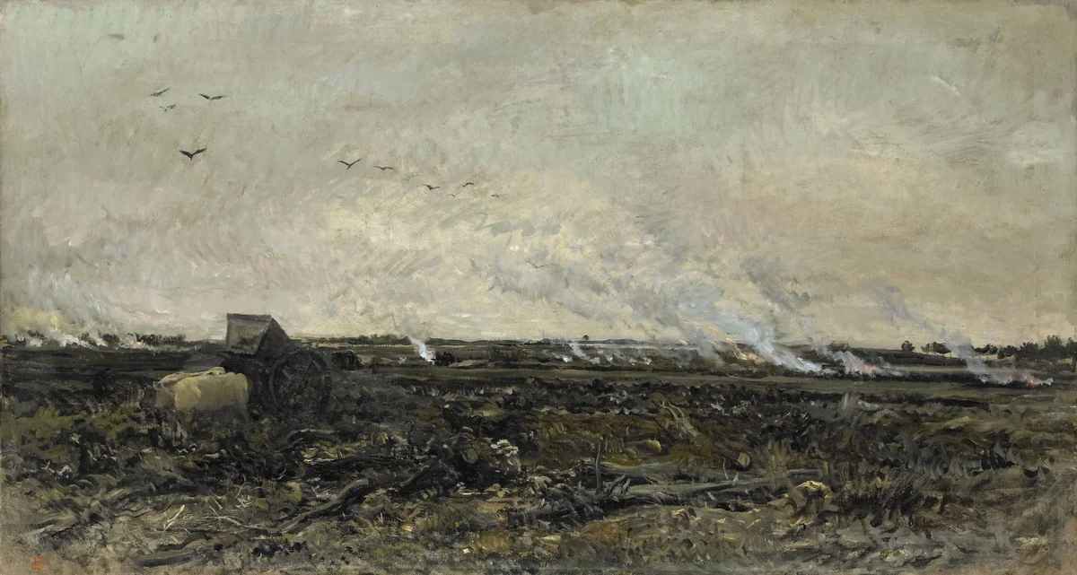 October by Charles-François Daubigny, painting, 1850-1878