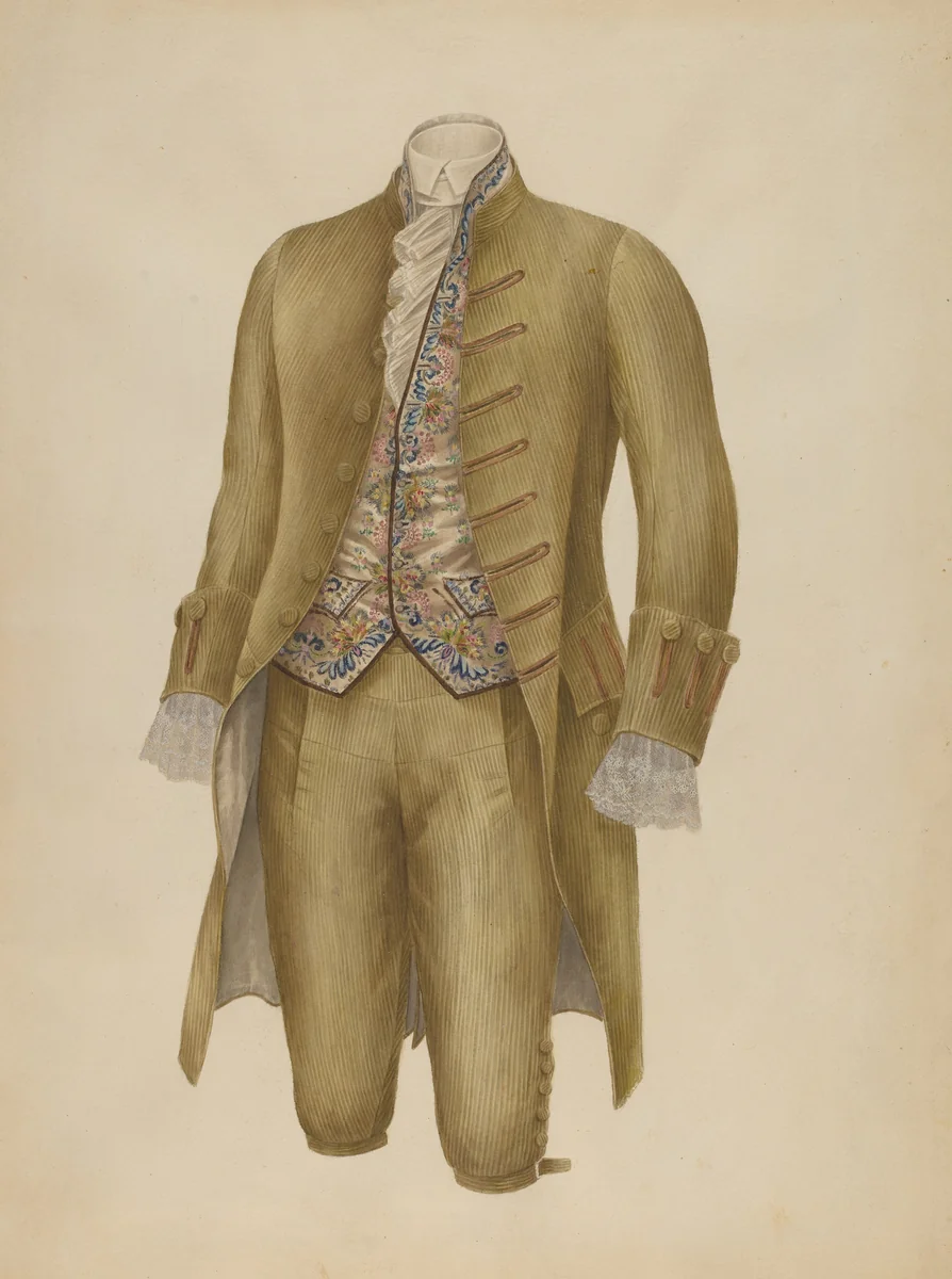 Man's Suit by Henry De Wolfe, index of american design, 1935-1942