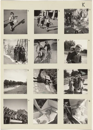 Die Kinder (Children) 1-12 by Robert Frank, photograph, 1942-1946