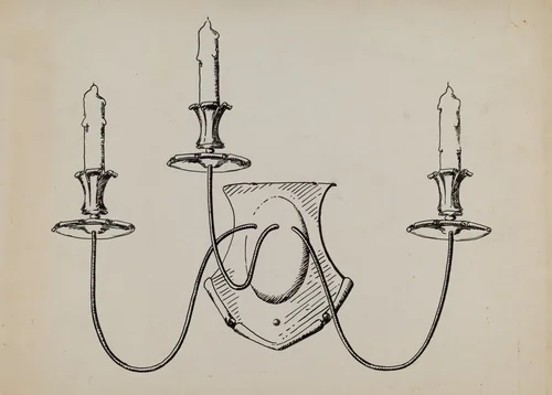 Wall Fixture by Florence Huston, index of american design, 1936