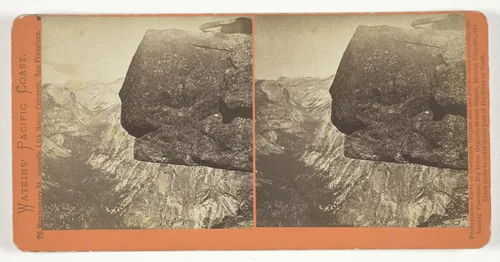 Yenaya Canyon from Glacier Point, Yosemite, from the series "Watkins' Pacific Coast" by Carleton Watkins, photograph, 1861-1876