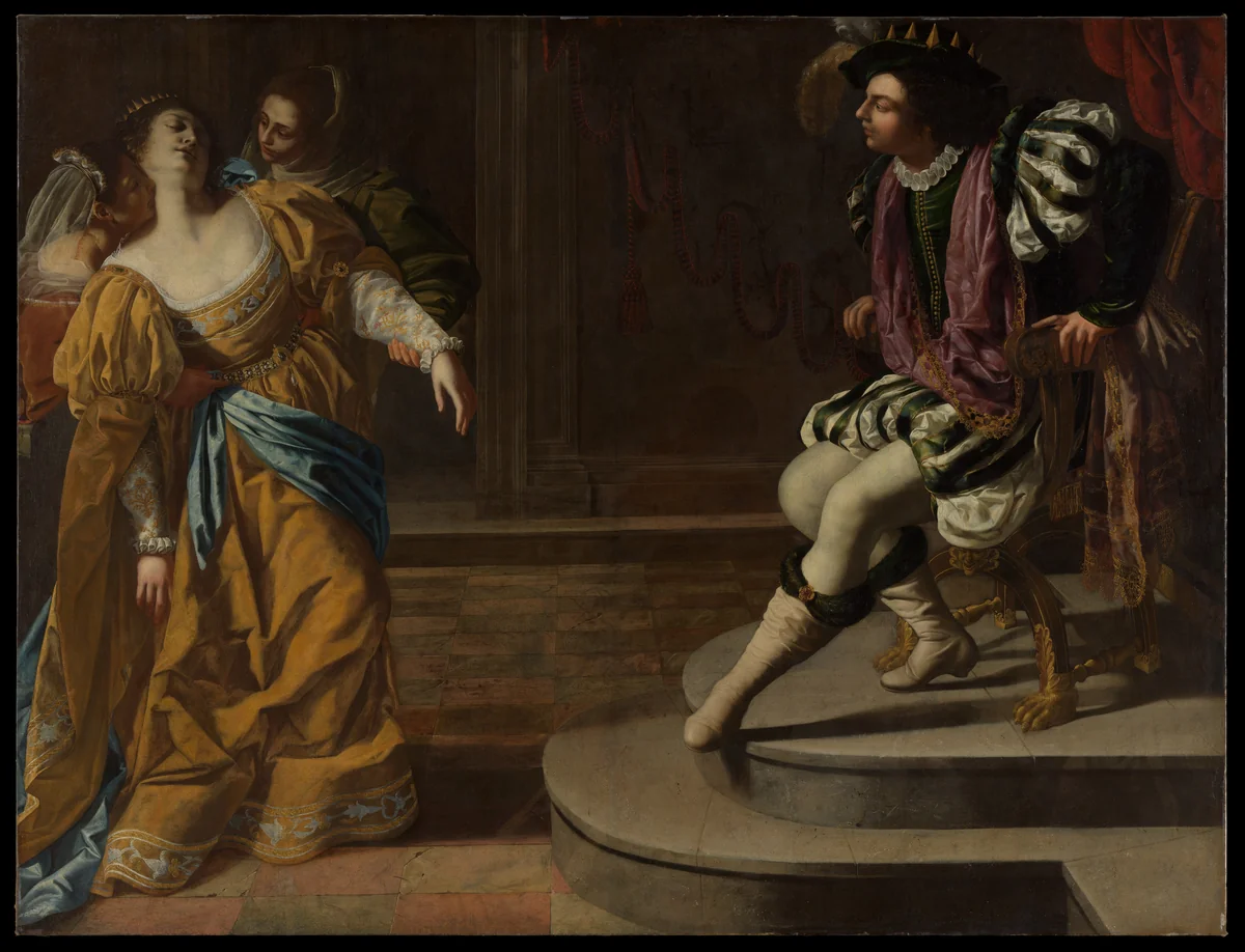 Esther before Ahasuerus by Artemisia Gentileschi, painting, 1620-1629