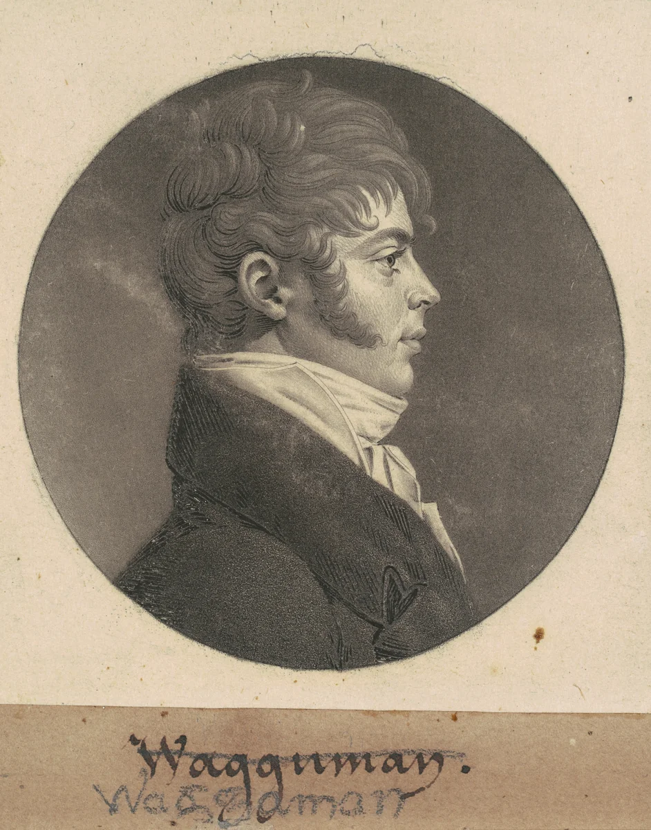 Thomas Ennalls Waggaman by Charles B. J. Févret de Saint-Mémin, print, 1808
