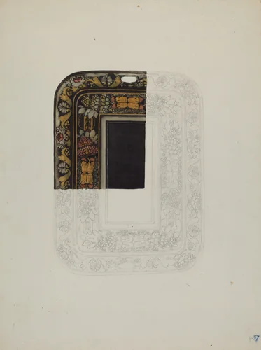 Toleware Tray by Alice Cosgrove, index of american design, 1941