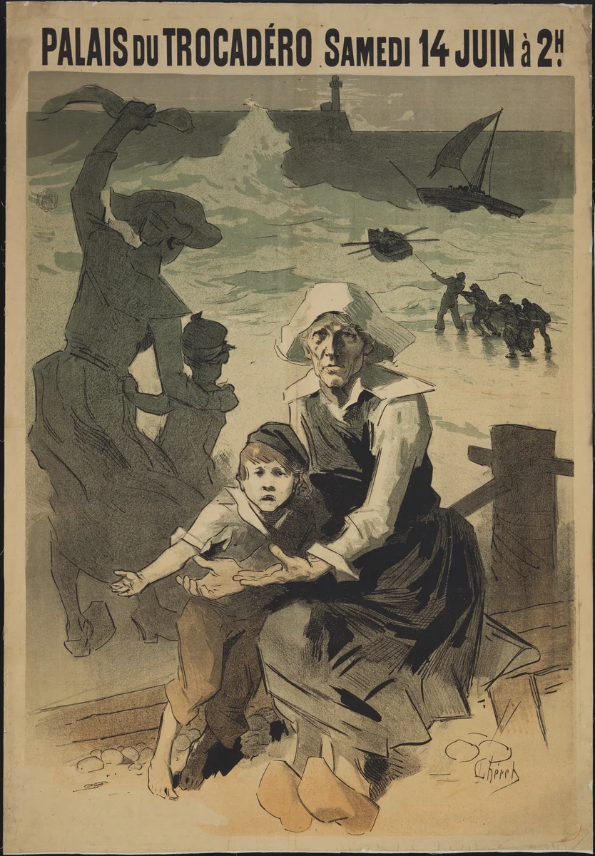 Fête de Charité by Jules Chéret, design, 1890