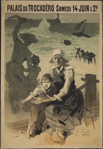 Fête de Charité by Jules Chéret, design, 1890