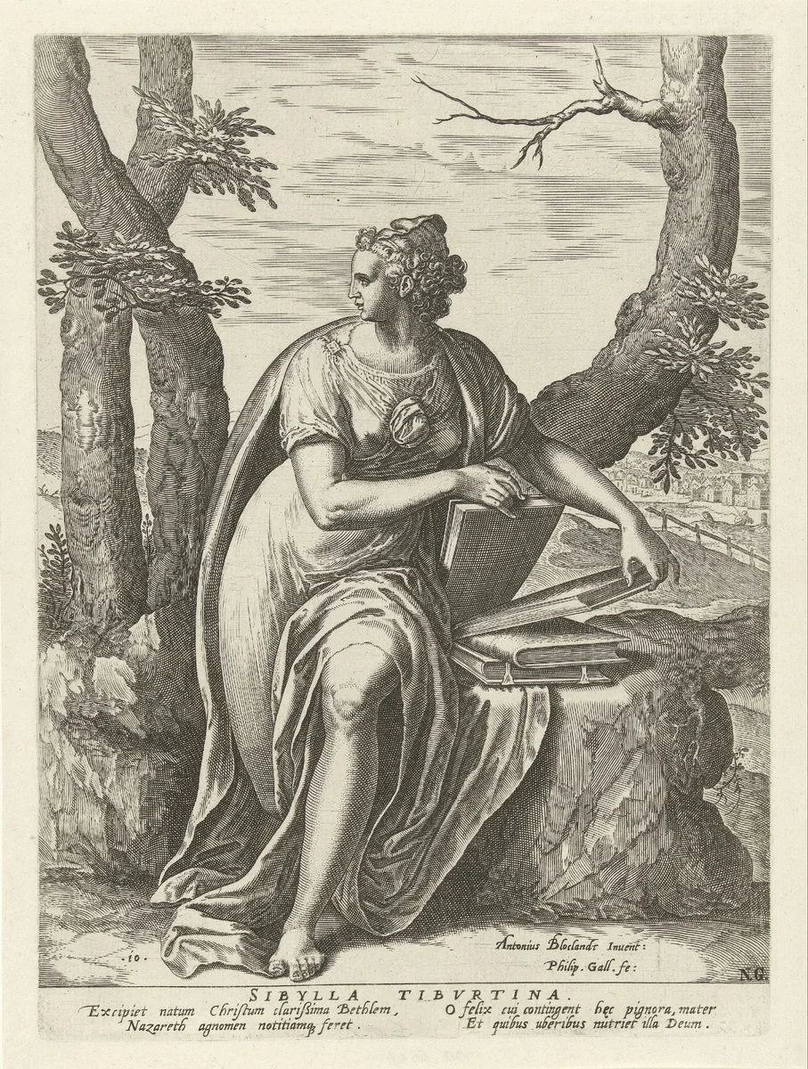 Tiburtijnse Sibille by Unknown, print, 1575