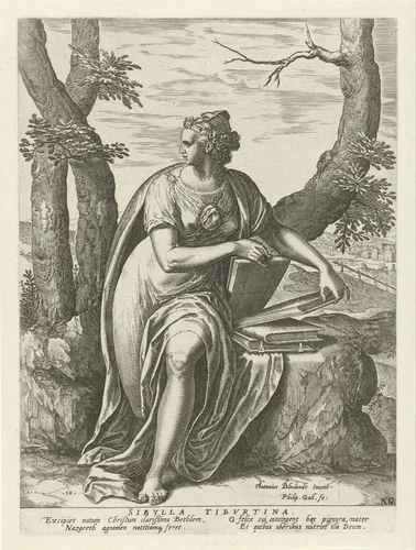Tiburtijnse Sibille by Unknown, print, 1575