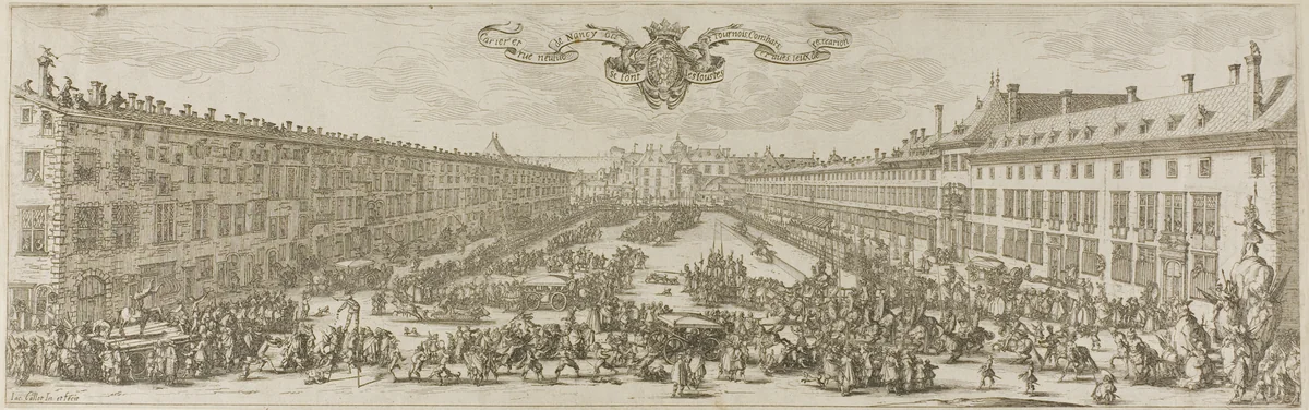 The Carrière at Nancy by Jacques Callot, print, 1612-1635