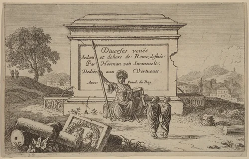 Title Page by Herman van Swanevelt, print, 1600-1655