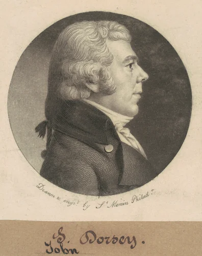 John Dorsey by Charles B. J. Févret de Saint-Mémin, print, 1800