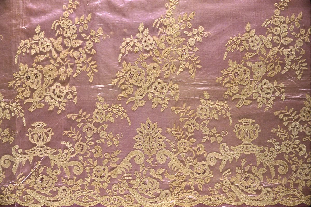 Flounce by Belgium, Brussels, textile, 1850-1875