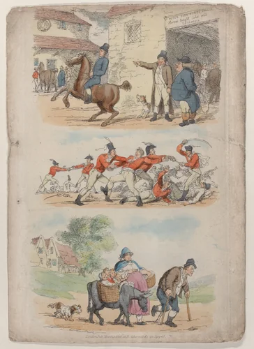 Plate 1, from "World in Miniature" by Thomas Rowlandson, print, 1816