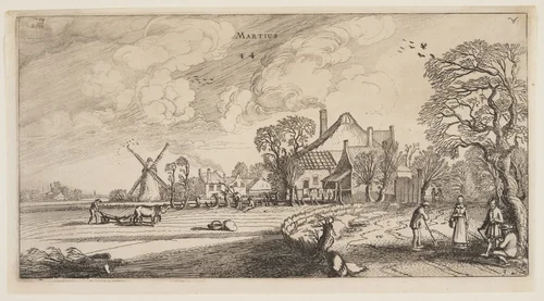 March, from The Twelve Months of the Year by Jan van de Velde II, print, 1616