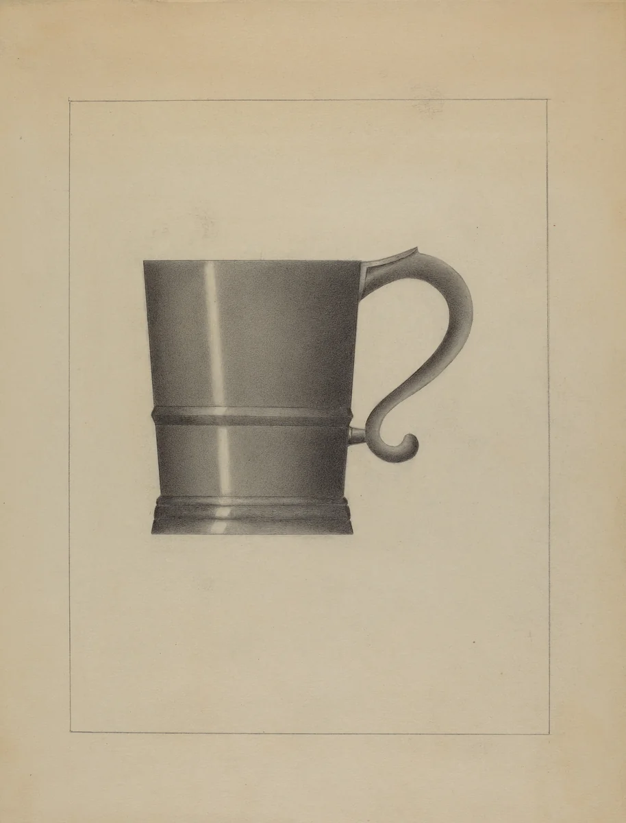 Pewter Mug by Gordon Sanborn, index of american design, 1936