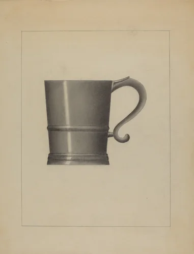 Pewter Mug by Gordon Sanborn, index of american design, 1936