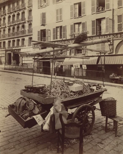 Rue Mouffetard by Eugène Atget, photograph, 1910