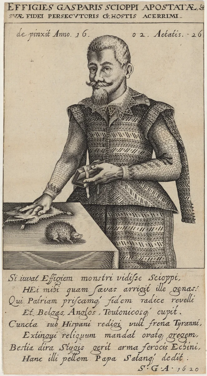 Gaspar Scioppi by Unknown 19th Century, print, 1620