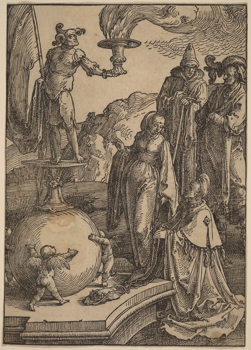 Solomon's Idolatry by Lucas van Leyden, print, 1517-1518