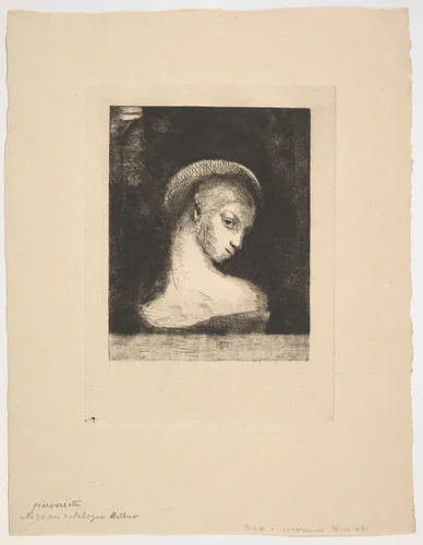 Perversity by Odilon Redon, print, 1891
