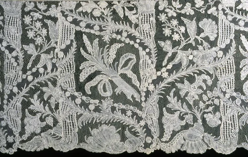 Flounce (Furnishing) by Belgium, Flanders, textile, 1750-1775