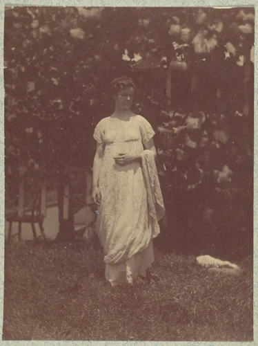 [Mrs. Louis Kentin in Empire Dress] by Thomas Eakins, photograph, 1880-1889