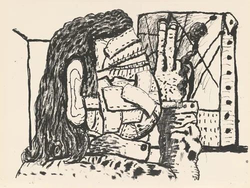 Painter [special proof] by Philip Guston, print, 1979-1981