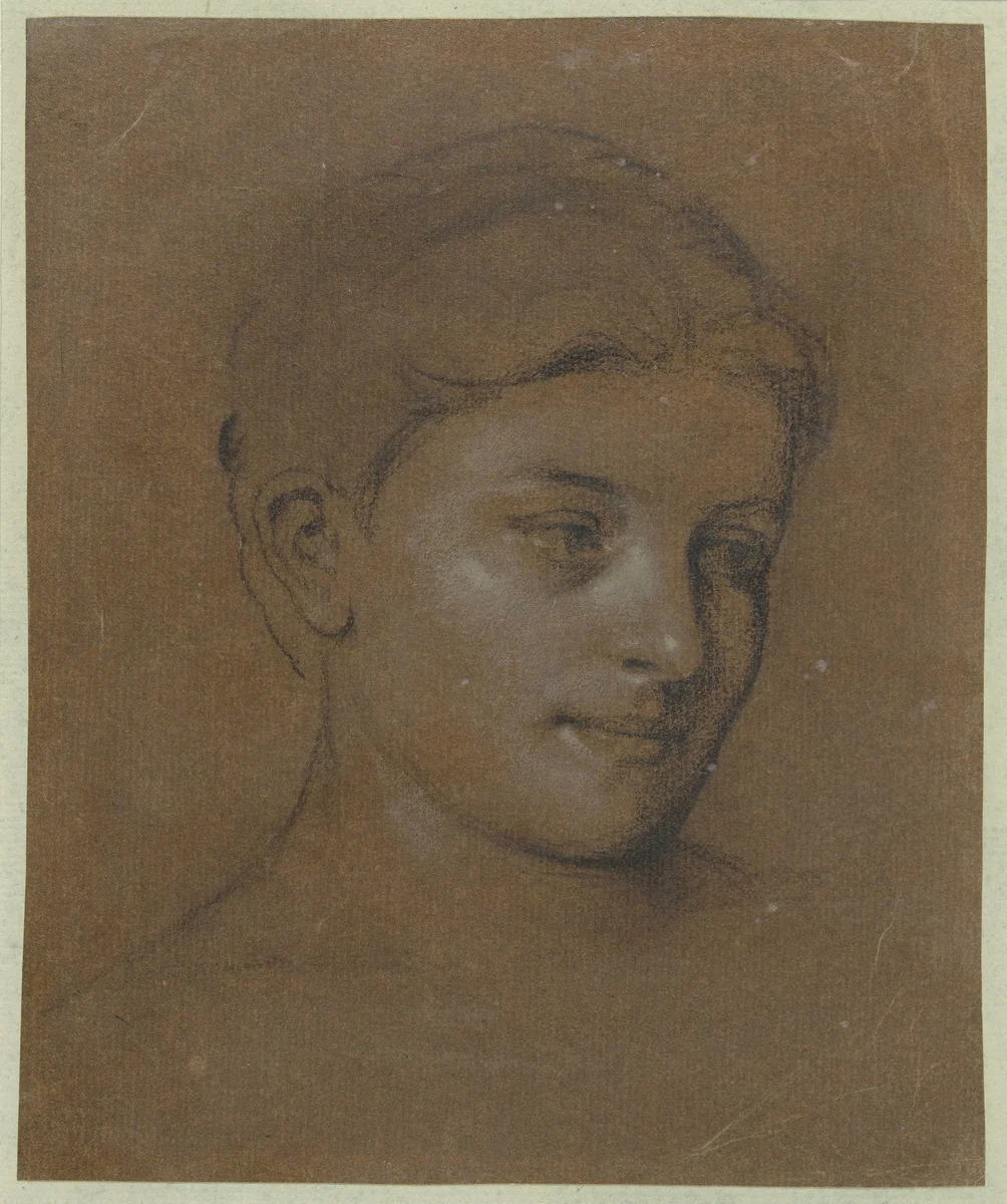 Portret van een vrouw by Edgar Degas, drawing, 1853-1910