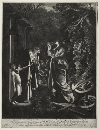The Mocking of Ceres by Hendrik Goudt, print, 1605-1615