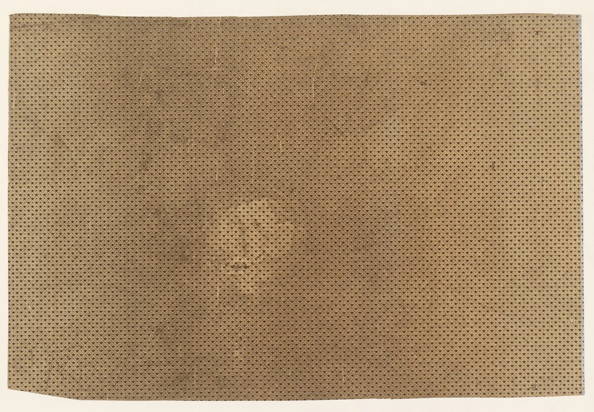 Blad met patroon van sterren en punten by anonymous, other, 1850-1920