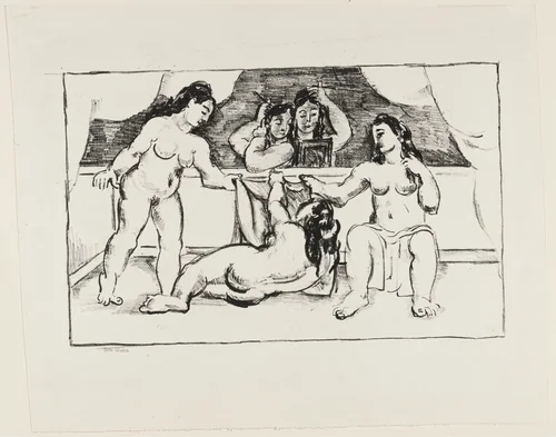 Mirror #1 by Max Weber, print, 1928