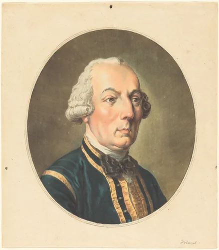 Jean Charles Folard by Antoine-François Sergent, print, 1751-1847