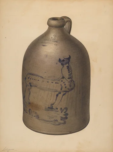 Jug by Giacinto Capelli, index of american design, 1941