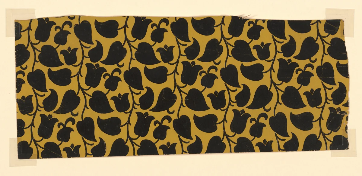 Wurzblatt (Wallpaper Design) by Dagobert Peche, textile, 1905-1925