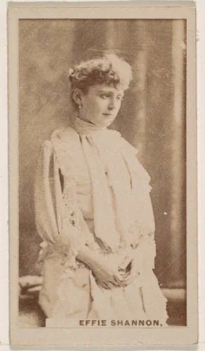 Effie Shannon, from the Actresses series (N245) issued by Kinney Brothers to promote Sweet Caporal Cigarettes by Kinney Brothers Tobacco Company, photograph, 1890