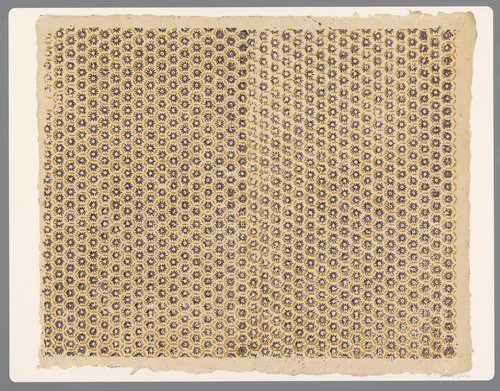 Blad met een strooipatroon van bloemmotief by anonymous, print, 1750-1900