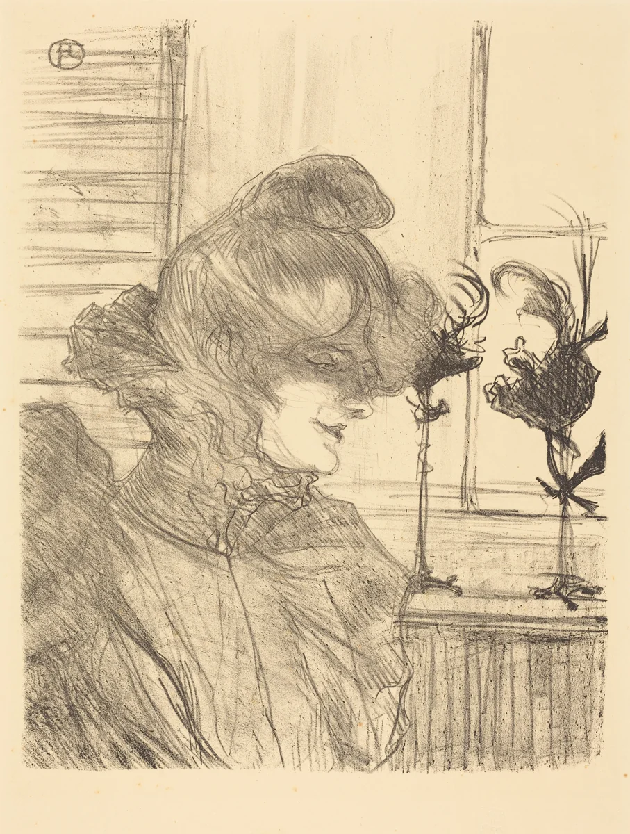 Mme. Le Marguoin, Milliner (Mme. Le Marguoin, modiste) by Henri de Toulouse-Lautrec, print, 1900