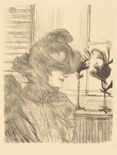 Mme. Le Marguoin, Milliner (Mme. Le Marguoin, modiste) by Henri de Toulouse-Lautrec, print, 1900