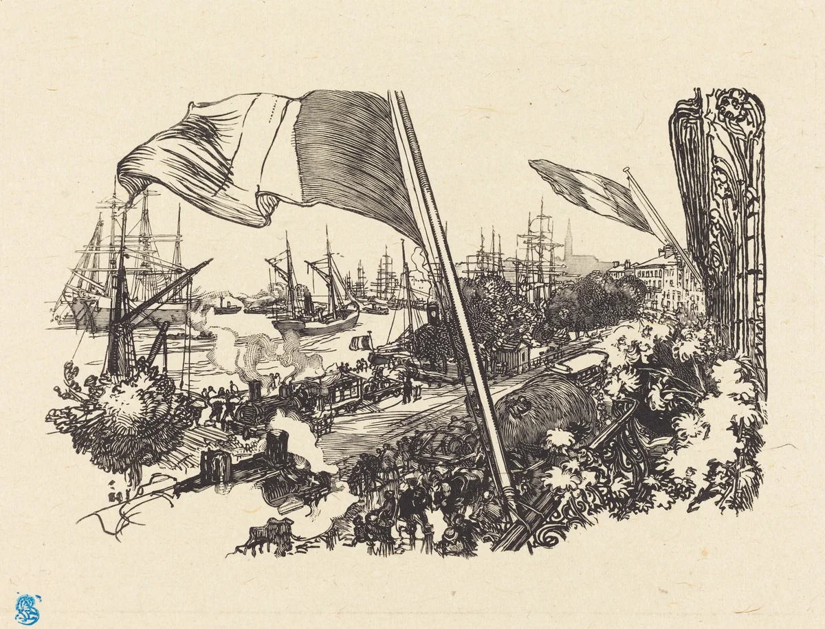 Dedication Page by Auguste Lepère, print, 1900