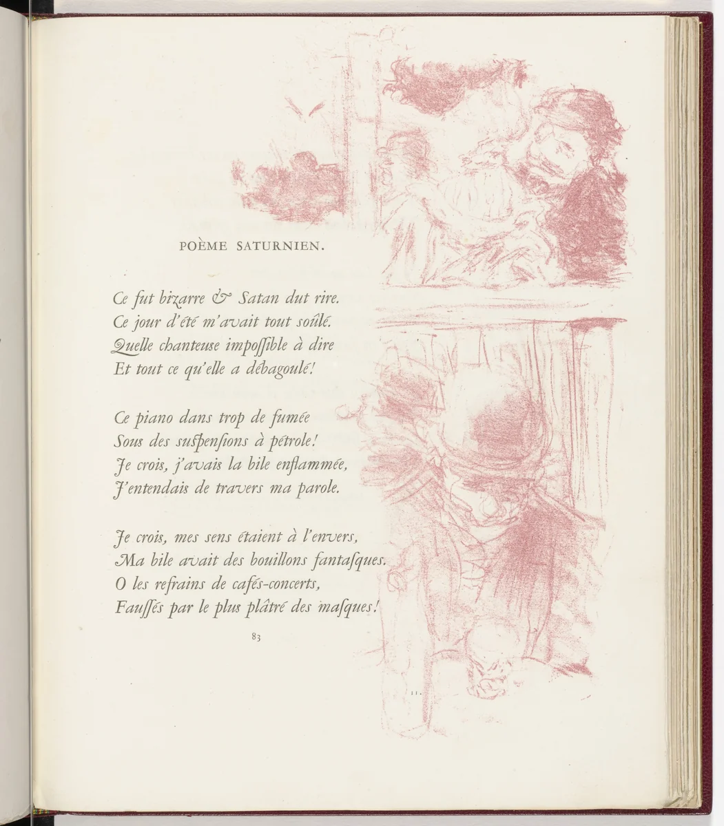 In-text plate (page 83) from Parallèlement (In Parallel) by Pierre Bonnard, illustrated book, 1900