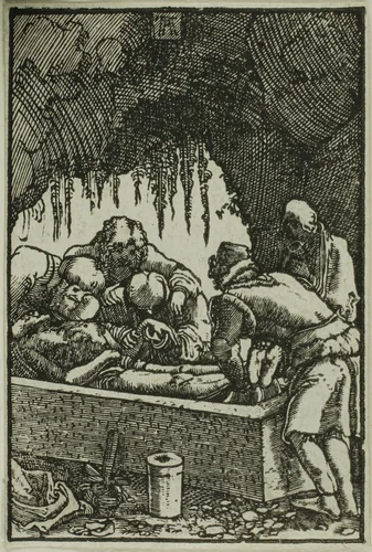 The Entombment, from The Fall and Redemption of Man by Albrecht Altdorfer, print, 1510-1518