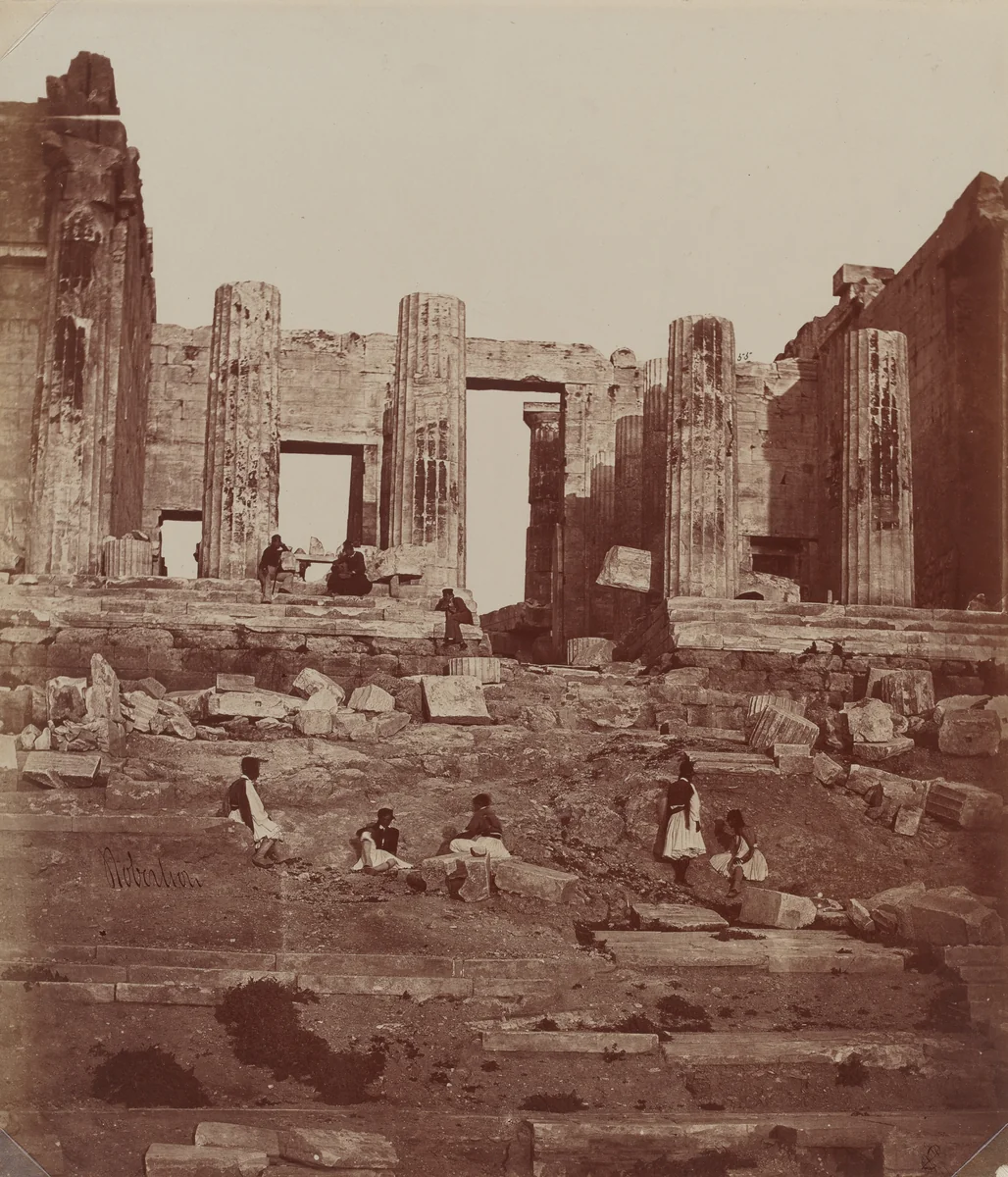 The Propylae on the Acropolis by James Robertson; Felice Beato; Antonio Beato, photograph, 1857
