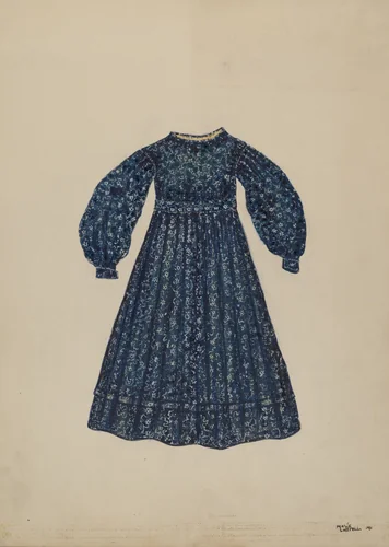 Child's Dress by Marie Lutrell, index of american design, 1941