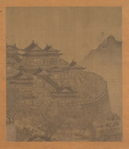 The Immortal Lü Dongbin Appearing over the Yueyang Pavilion by Unidentified Artist, painting, 1400-1599