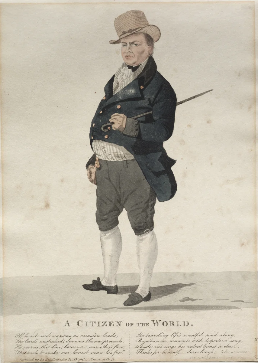 A Citizen of the World by Richard Dighton, print