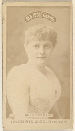 Miss Everson, from the Actors and Actresses series (N171) for Old Judge Cigarettes by Goodwin & Company, photograph, 1886-1890