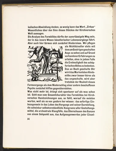 In-text plate from Kirchner Zeichnungen (Kirchner Drawings) by Ernst Ludwig Kirchner, volume, 1925